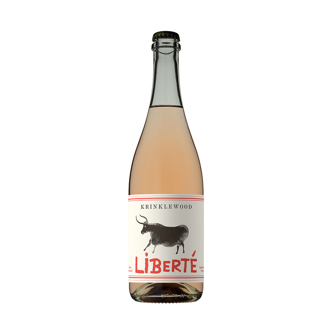 Bottle shot of Krinklewood Liberte Non-Alcoholic Sparkling, vintage 2022