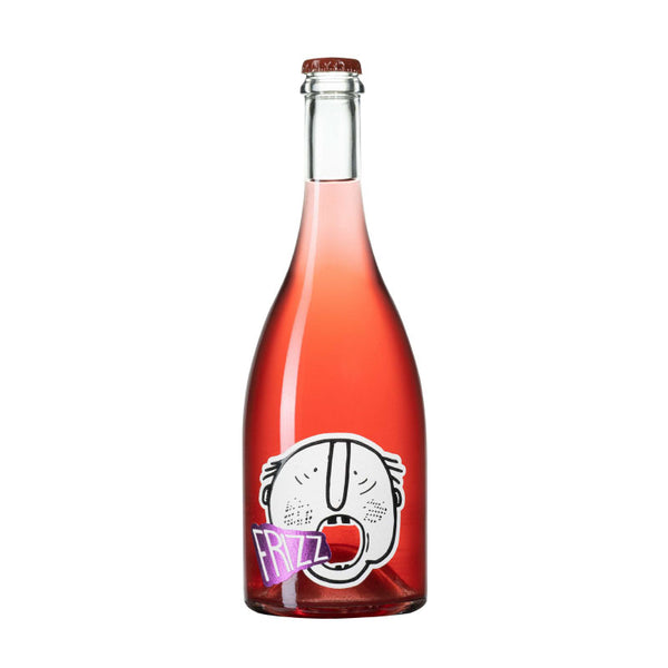 A beautiful bottle shot of vibrant Rose Frizz From organic producer Jasci